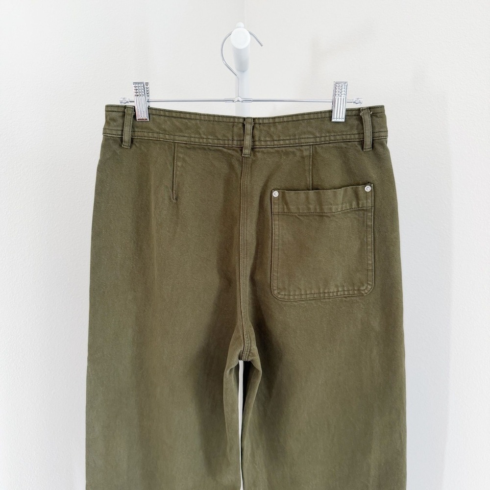 Wilfred Free Aritzia Barrel Jeans Size 6 Green Denim High Rise - Picture 4 of 6